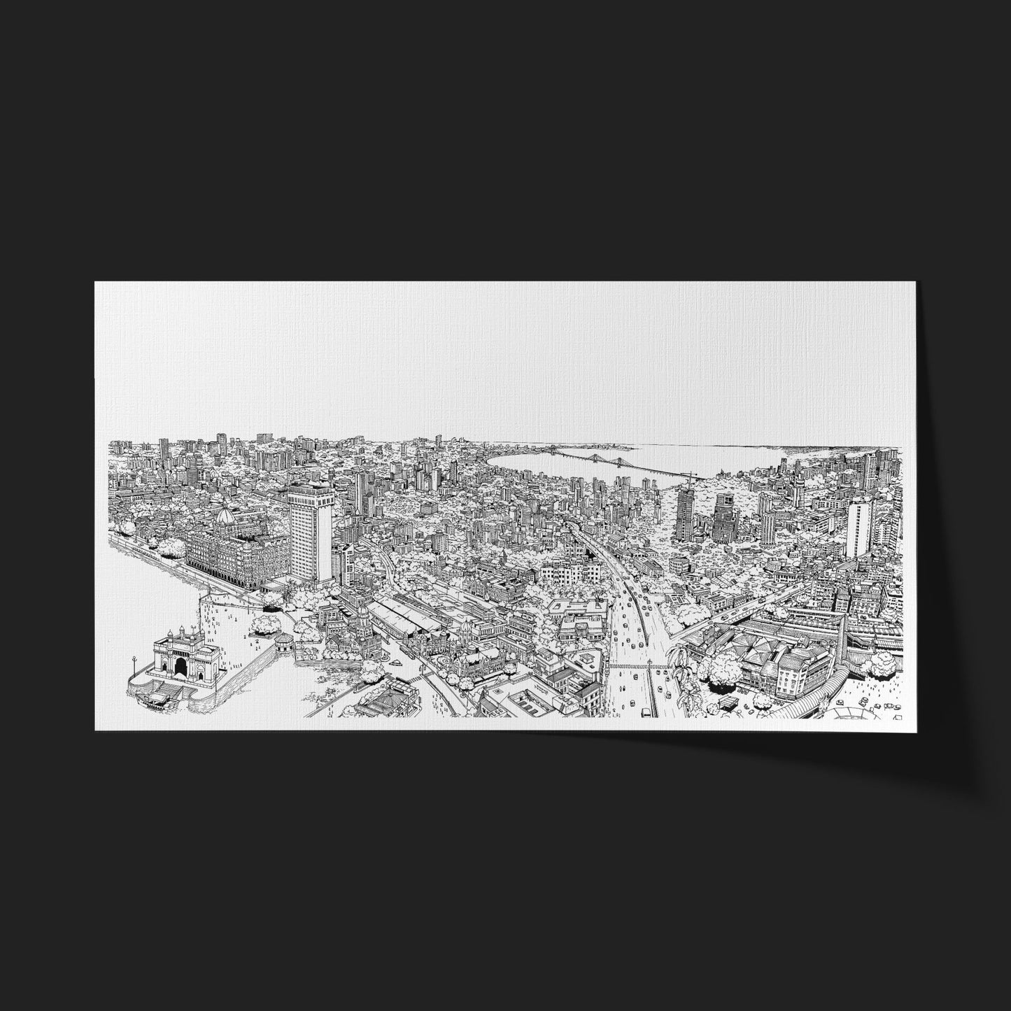 The Skyline of Mumbai - Art By Broti Bhattacharya