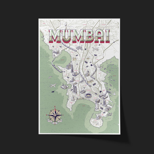 Mumbai City Landmarks - Map